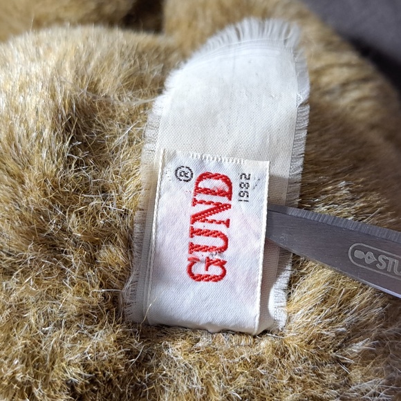 Vintage Gund Light Brown Tan Teddy Bear Stuffed Toy G 13" 1982 - Picture 10 of 12